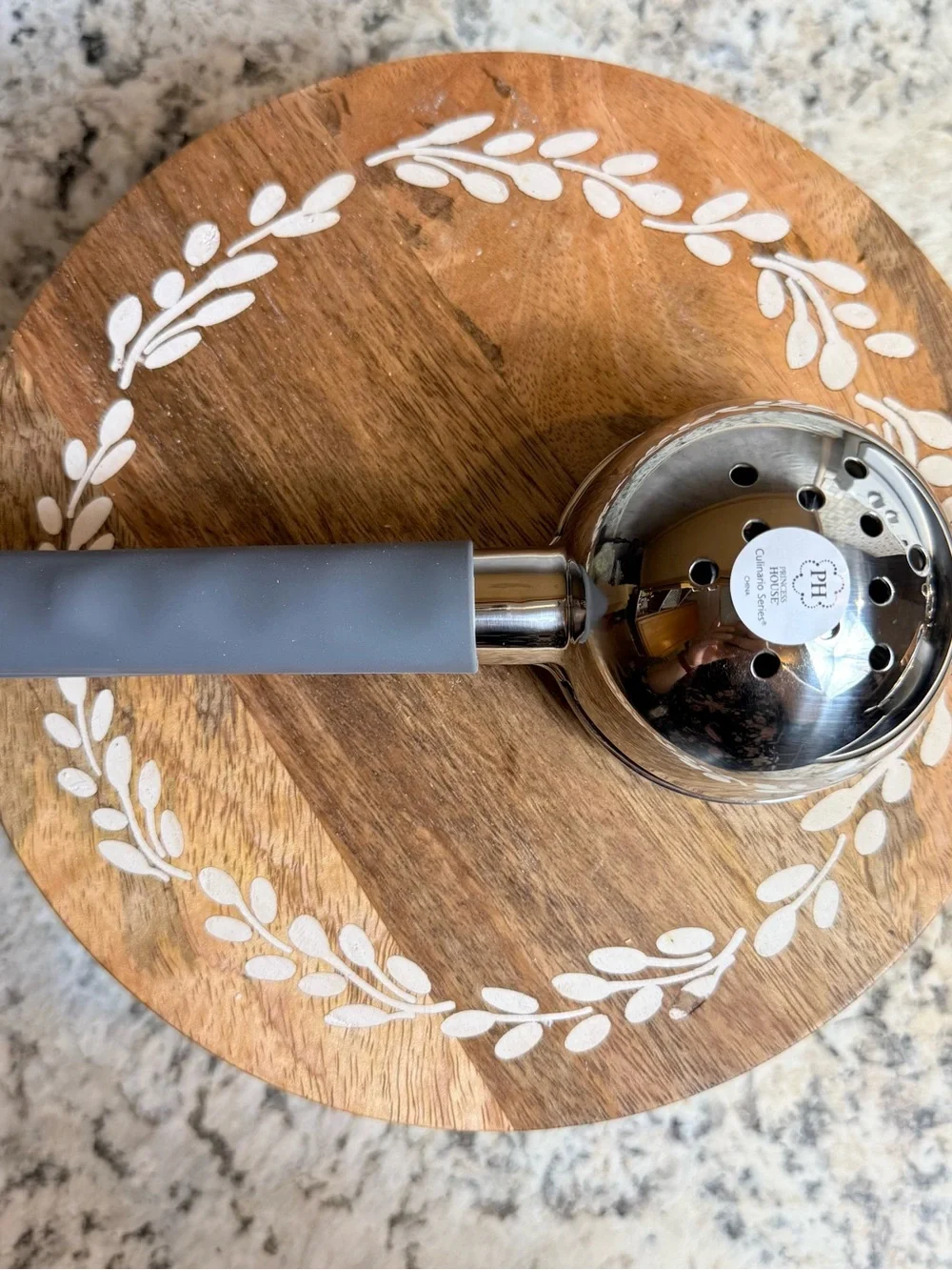 Princess House Stainless Citrus press with Gray Handles